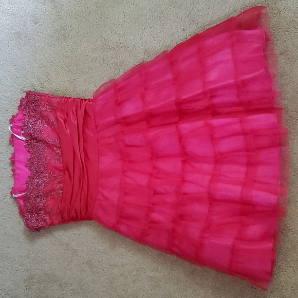 Fuchsia prom dress - Picture 5 of 12